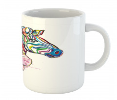 Animal Orchid Ink Art Mug