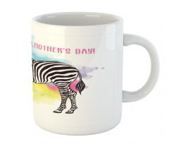 Zebras on Splashes Art Mug