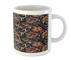 Grunge Flora Curl Mug