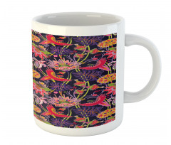 Floral Jungle Illustration Mug