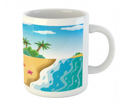 Happy Family on the Beach Mug