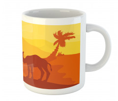 Camel Safari Monochrome Art Mug