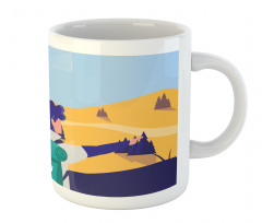 Adventurous Men in Hiking Mug