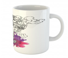 Sketch Retro Aircraft Mug