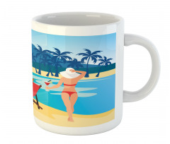 Relaxing on the Exotic Beach Mug