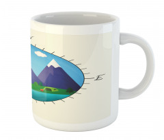 Adventurous Compass Design Mug