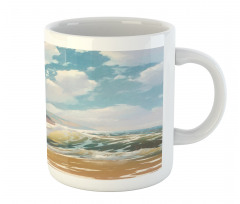 Sea Waves Coastline Mug