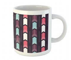 Vertically Upwards Streaks Mug