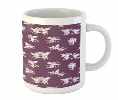 Flying Love Angel Drawings Mug