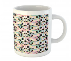 Grunge Style Bold Stripes Mug