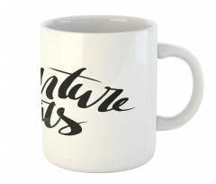 Monochrome Cursive Mug