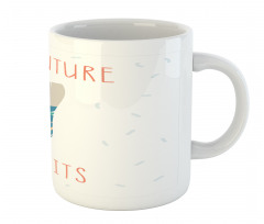 Feather and Text Mug