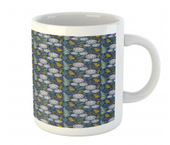 Leafy Branches Dot Herbs Mug