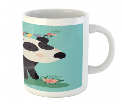 Children's Party with Flowers Mug