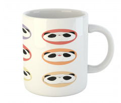 Round with Animal Faces Fun Mug