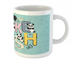 Whimsical Calligraphic Design Mug