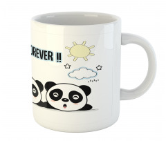 3 Pandas Design Mug