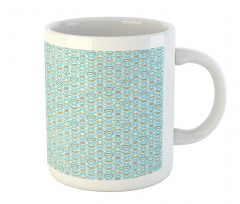 Abstract Heads Wavy Streaks Mug