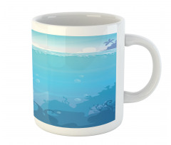 Underwater Landscape Palms Mug