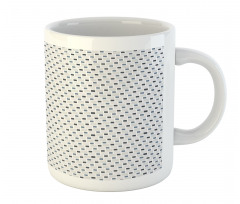 Geometric Grid Squares Mug