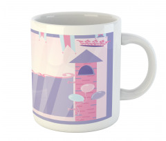 Party Theme Curtain Fortress Mug