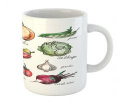 Sketchy Hand Drawn Items Mug