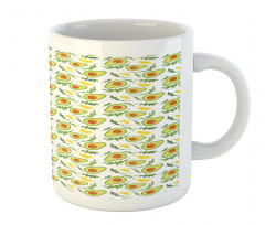 Sliced Avocados and Lemons Mug