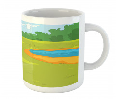 Flags Grass Land Mug