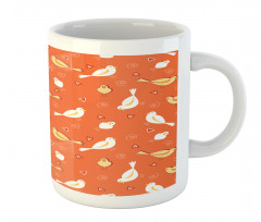 Birds with Heart Shapes Mug