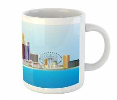 Urban Buildings and River Mug