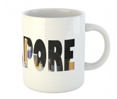 City Skyline in Lettering Mug