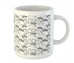 Blooming Flowers Buds Art Mug