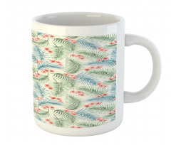 Vintage Plumerias on Leaves Mug