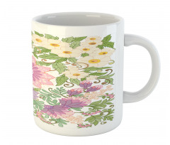 Pastel Flowers Nostalgia Mug