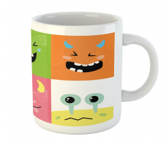 Colorful Blocks Emoticon Mug