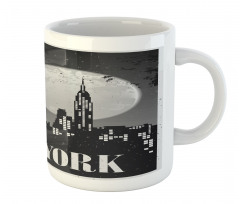 Grunge Nighttime City Mug