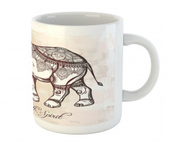 Boho Ethnic Elephant Mug