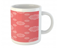 Monotone Polygon Flowers Mug