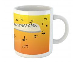 Joyous Sunset Piano Keys Mug