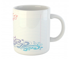 Hand Drawn Swirls Stars Mug