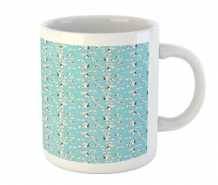 Cheerful Zebra Heart Mug