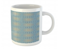 Aquatic Tones Flowers Art Mug