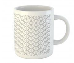 Greyscale Round Squares Mug