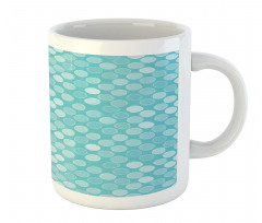 Scribbled Monotone Circles Mug