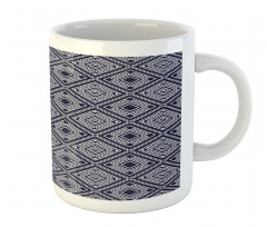 Rhythmic Bicolored Motifs Mug