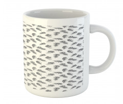 Fluffy Antique Plumage Art Mug