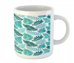 Exotic Tropical Leaves Art Mug