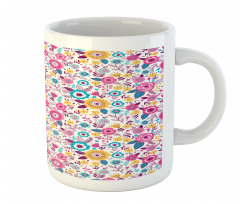 Flowers as Colorful Mug