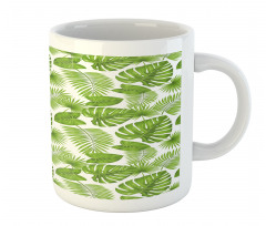 Tropical Forest Leaves Art Mug