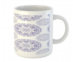 Floral Mandala with Hearts Mug